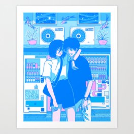 Shibuya Summer Break - Aesthetic Anime Interpretation (AoT) Art Print