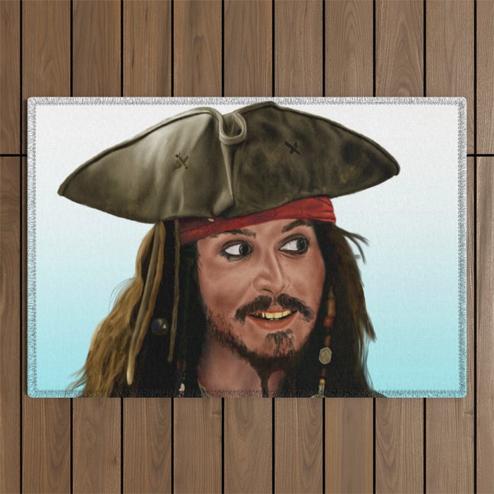 Jack Sparrow Outdoor Rug