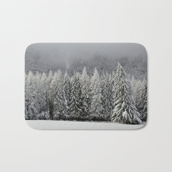 Snowy Landscape Bath Mat
