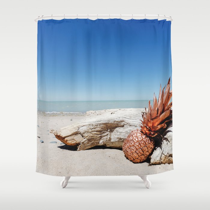 Rose Gold Pineapple Awesome Shower Curtain By Nauticaldecor Society6