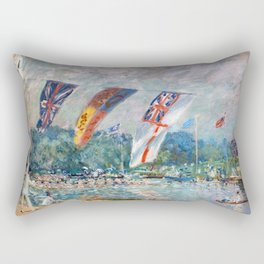 Alfred Sisley - Regatta at Molesey Rectangular Pillow