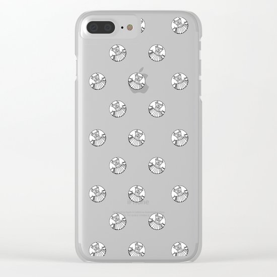 Polka like you mean it Clear iPhone Case