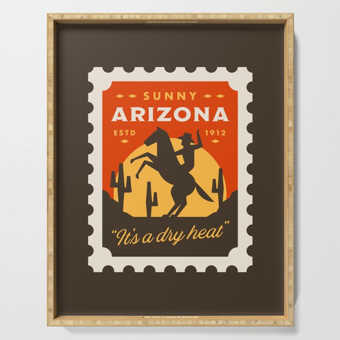 Sunny Arizona Stamp Serving Tray