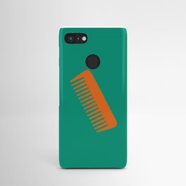 Minimal, everyday essential toiletries illustrated - Hair Comb Android Case