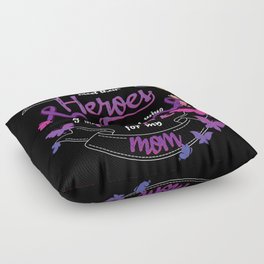 Hero Mom November Pancreatic Cancer Awareness Floor Pillow