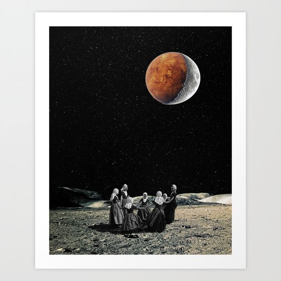Celebration of the new Moon Art Print