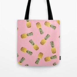 Pink Pineapple Tote Bag