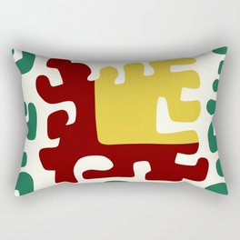 Retro soft geometric color pattern 2 Rectangular Pillow