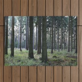 twilight forest Art, love sun and forest Outdoor Rug