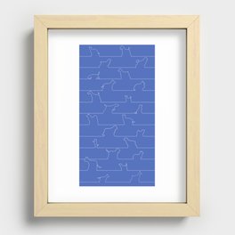 Blueprint Dogs Recessed Framed Print