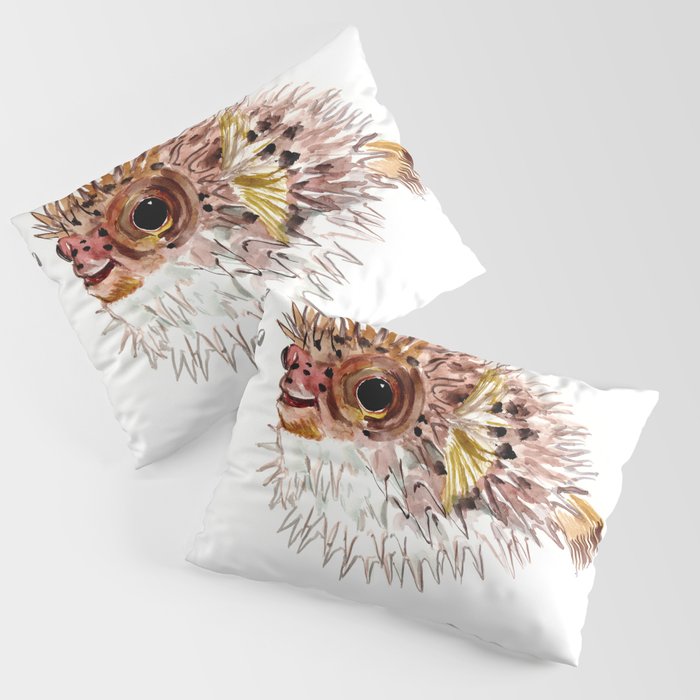 Little cute Fish Puffer fish cut fish art coral aquarium fish