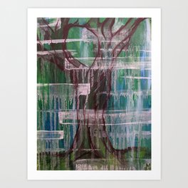 weeping oak Art Print