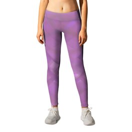 Abstract pink fractal background with various color lines and strips Leggings
