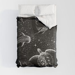 Cosmic Ocean (Black Version) Comforter