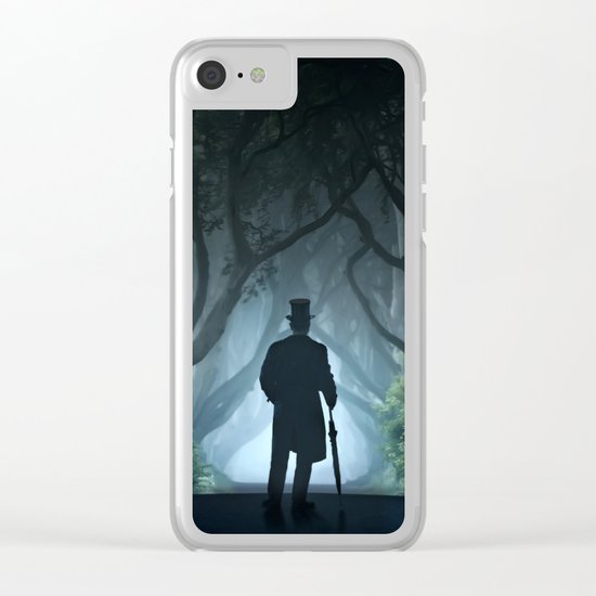 Morning visit in cold Dark Hedges Clear iPhone Case