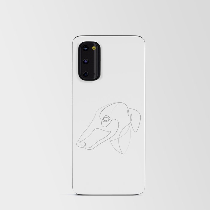 Greyhound - one line drawing Android Card Case