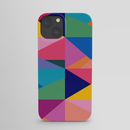 Geometric Color Block iPhone Case