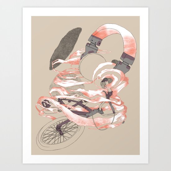 driving with music Art Print