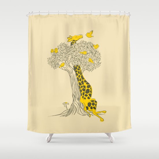 Friends in High Places Shower Curtain