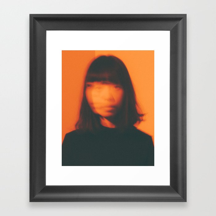 Patcha Fade Orange Framed Art Print