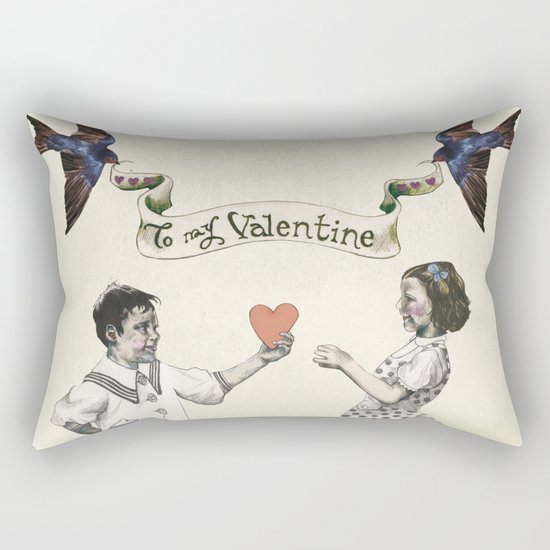 To My Valentine Rectangular Pillow