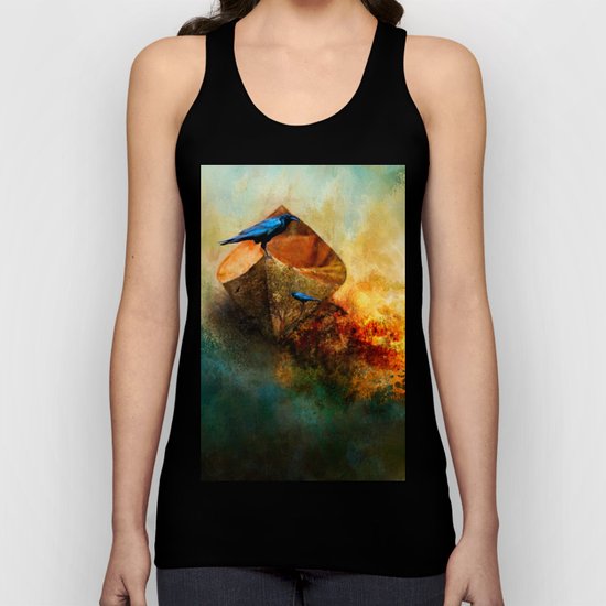 Beached Crow Unisex Tank Top