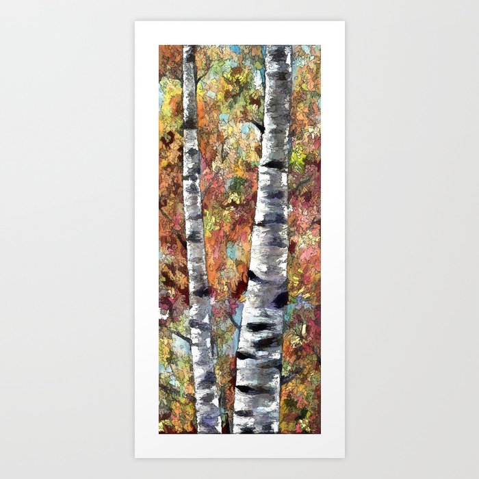 aspen trees panorama art print by olenaart society6