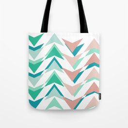 Arrows boho print in mint and blush  Tote Bag