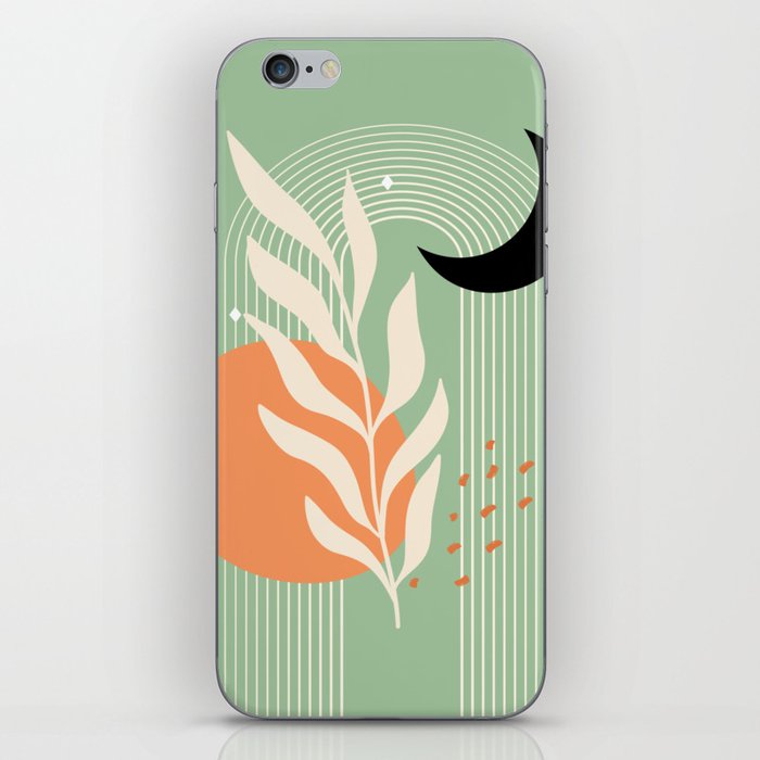 Sage Mid Centuy Abstract iPhone Skin