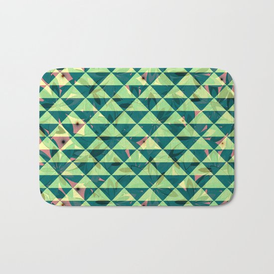 Vegetation-triangles Bath Mat