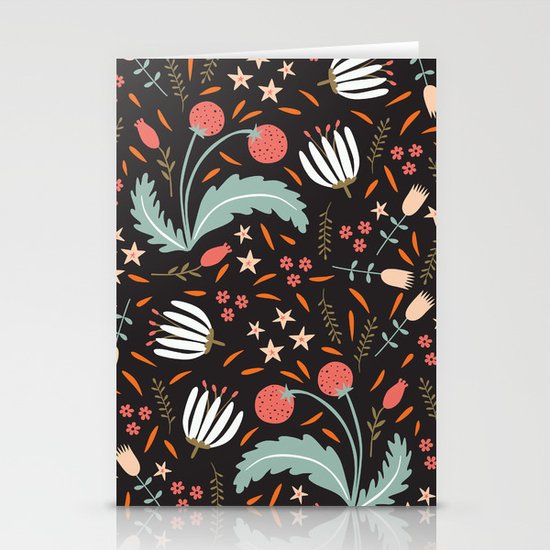 Floral Fusion Stationery Cards
