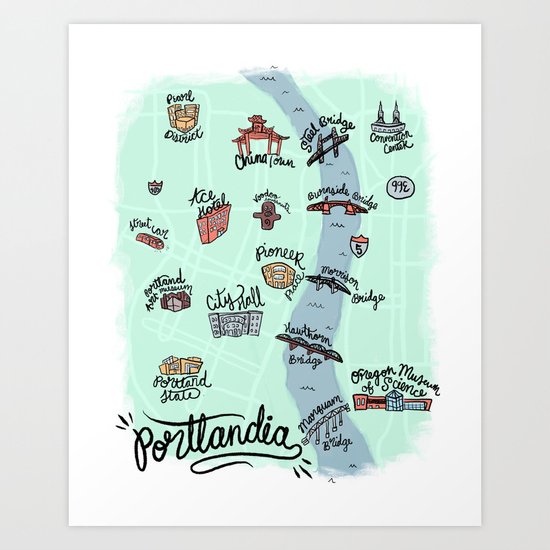 PORTLANDIA Art Print