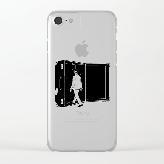 Space Traveler Clear iPhone Case