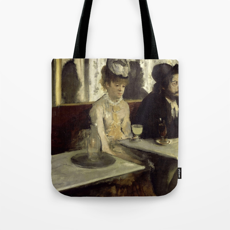 Edgar Degas The Absinthe Drinker Au Cafe L Absinthe Tote Bag By Alexandra Arts Society6