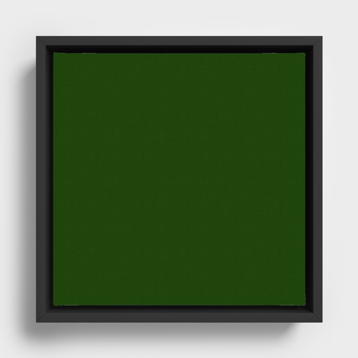 Elite Green Framed Canvas