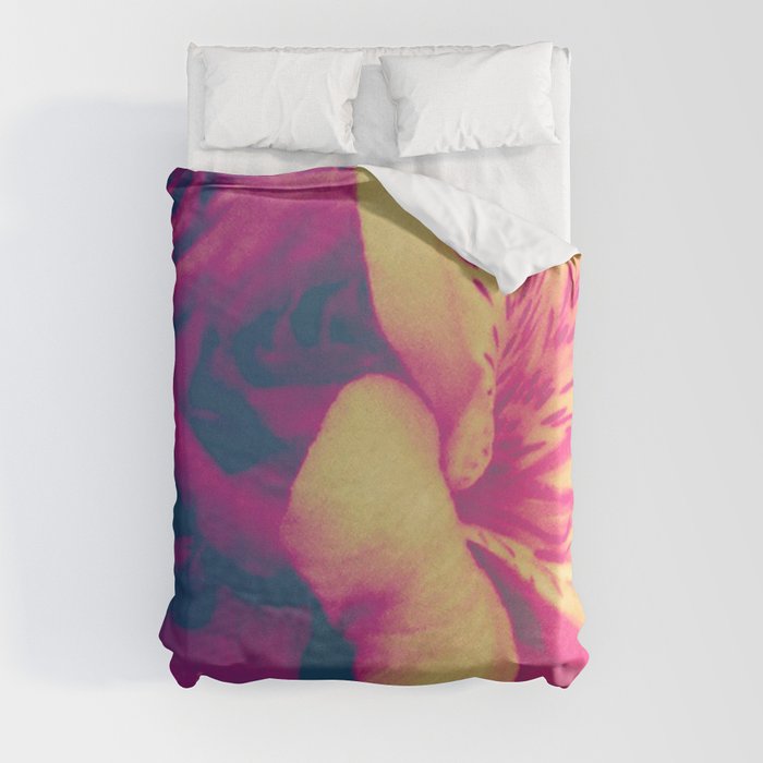 vibrant flowers Duvet Cover