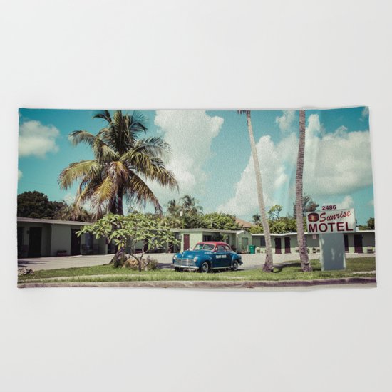 Vintage Motel Beach Towel