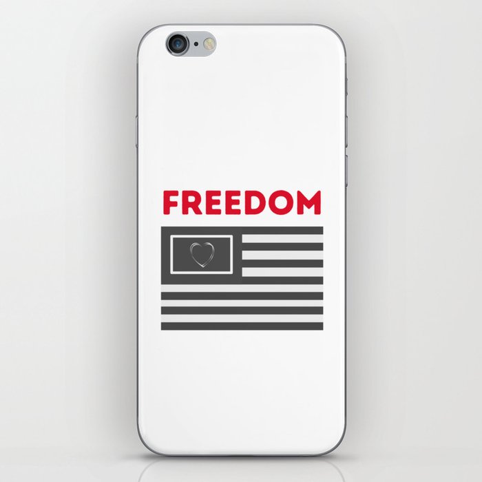Bohemian Love Freedom Flag iPhone Skin