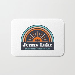 Jenny Lake Grand Teton National Park Rainbow Bath Mat