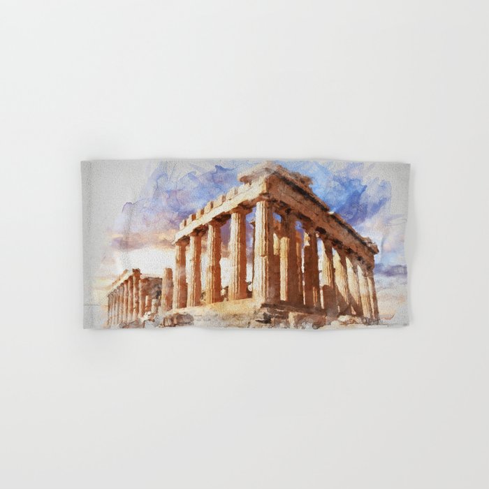 Acropolis Of Athens Hand & Bath Towel