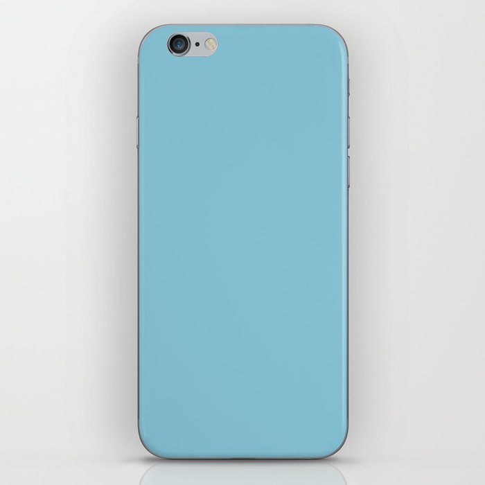 Australian Sky light pastel blue solid color modern abstract pattern  iPhone Skin