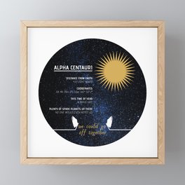 Alpha Centauri - Good Omens Fanart Framed Mini Art Print