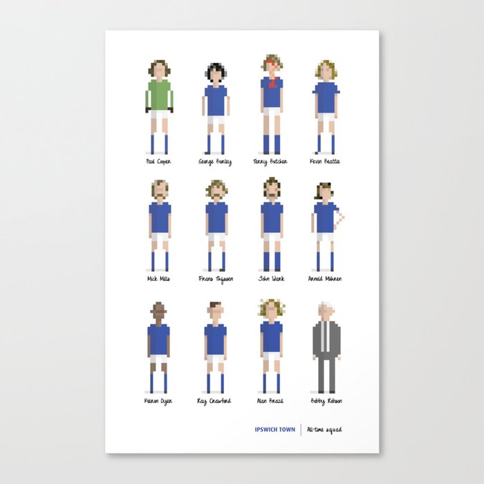 Ipswich Town - All-time squad Canvas Print
