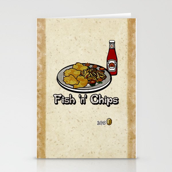 Fish 'n' Chips Stationery Cards