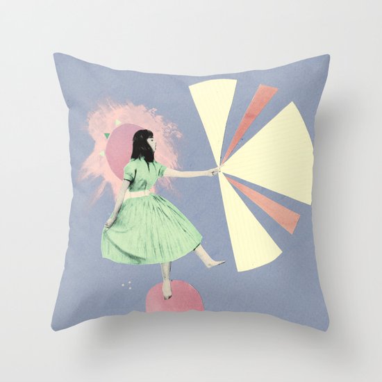 huaxi lilac Throw Pillow
