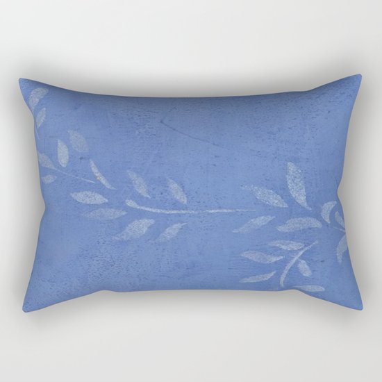 Blue Ivy Vine - Pretty - Rustic - Floral Rectangular Pillow