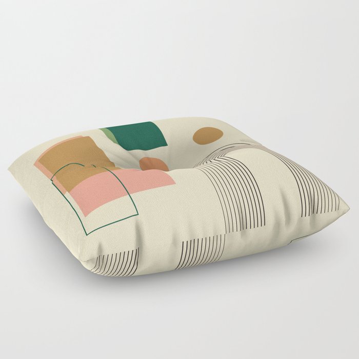 geometric midcentury boho Floor Pillow