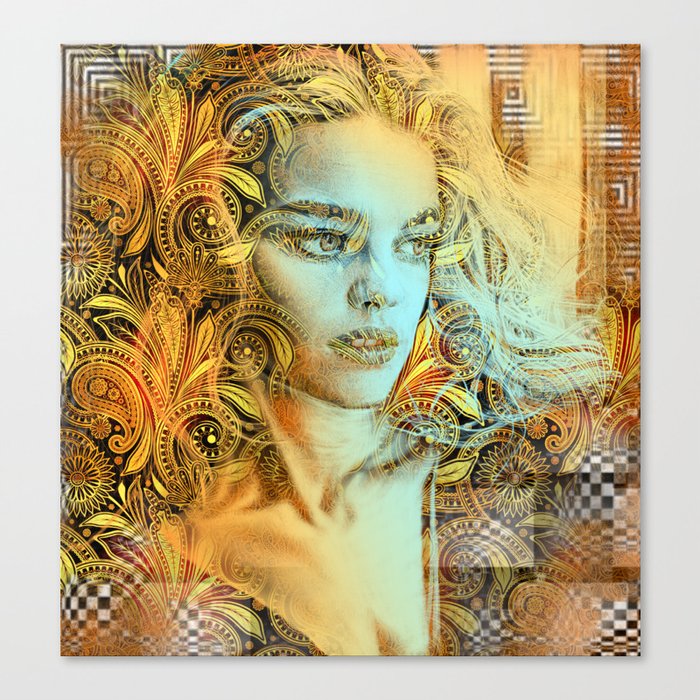 Golden Lady Canvas Print