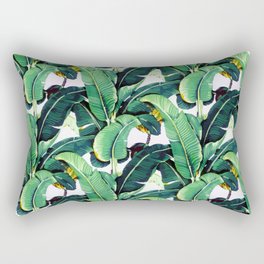 Tropical Banana leaves pattern Rectangular Pillow