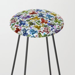 Colorful Poison Frog Counter Stool